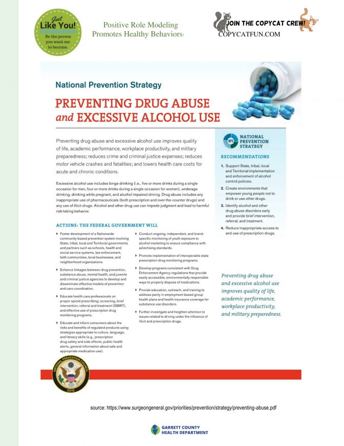 Preventing Drug Abuse And Excessive Alcohol Use – MyGarrettCounty.com