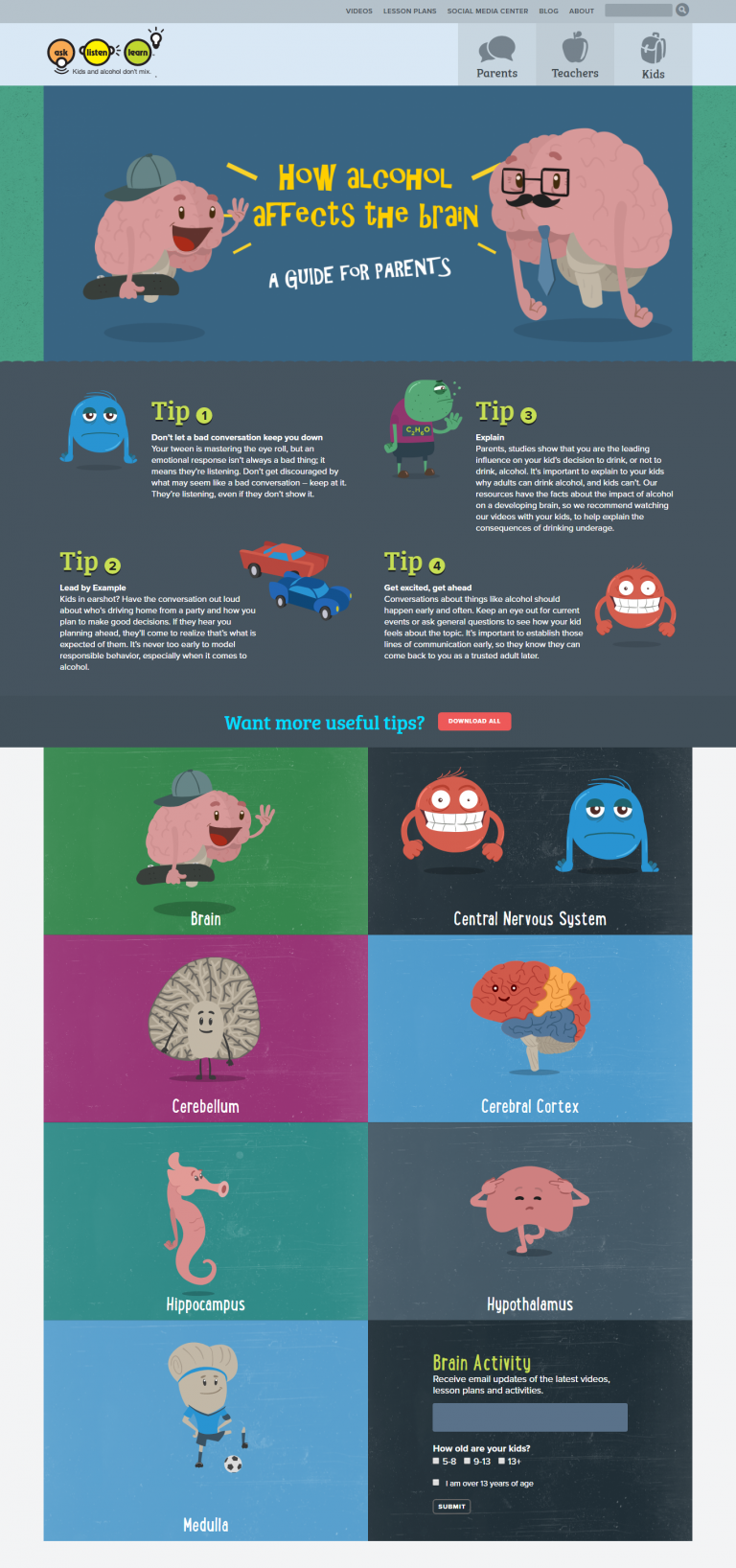 How alcohol effects the brain